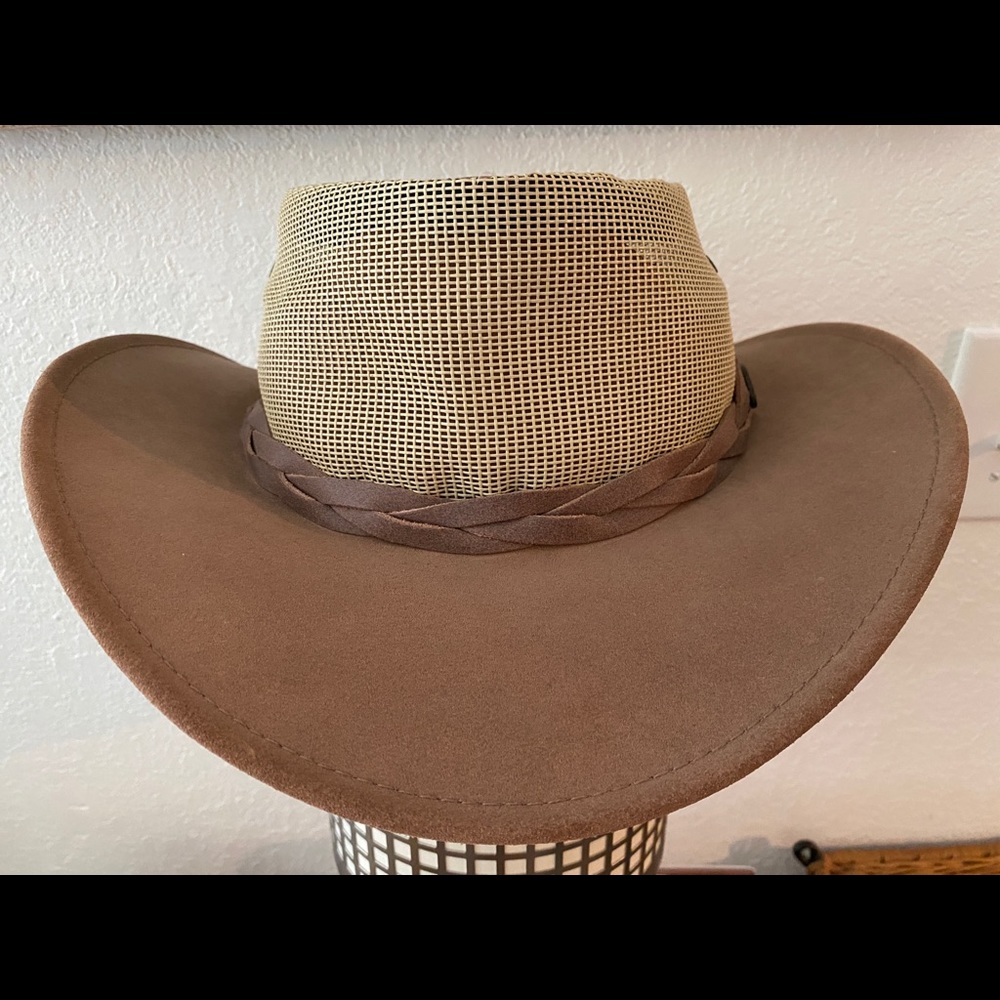 COASTLINE HAT CO ~ OUTBACK LEATHER DROVER HAT